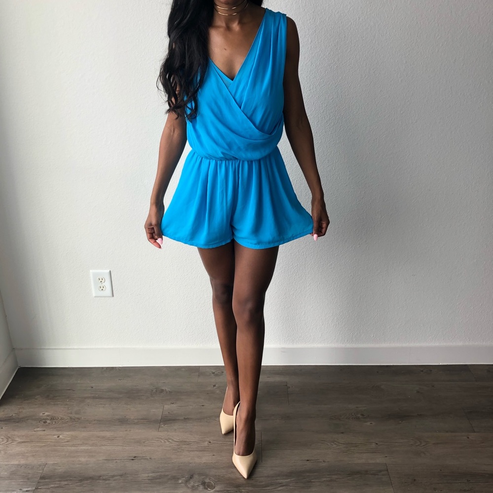 Ocean blue romper